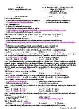 Đề kiểm tra chất lượng học kỳ II môn Sinh học Lớp 11 - Mã đề 132 - Năm học 2016-2017